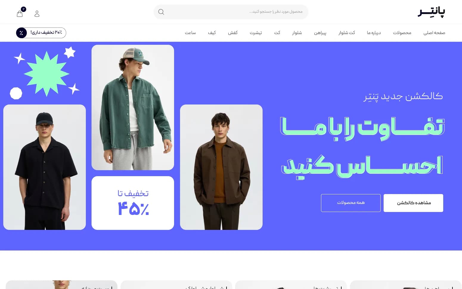 طراحی و توسعه برندینگ پوشاک پنتر